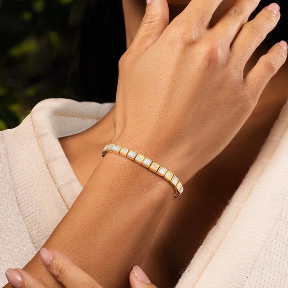 Miraculous Protection - Multi Charm Mother of Pearl Bracelet - Picture 3 of 8